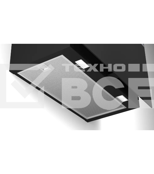 Вытяжка каминная Bosch DWF65AJ60T черный, 59 см, 649 куб. м/ч, 68 дБ