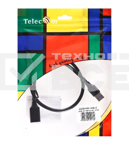Кабель USB3 0.5M TELECOM TUS708-0.5M