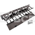 Кабельный органайзер горизонтальный Lanmaster LAN-ORG-PF/S-2U односторонний пальцы 2U шир.:19', фото3