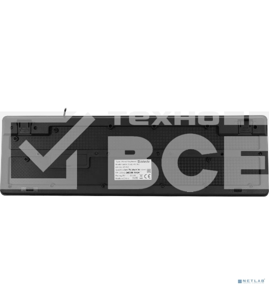 Клавиатура проводная Defender Daily HB-162, USB, черный