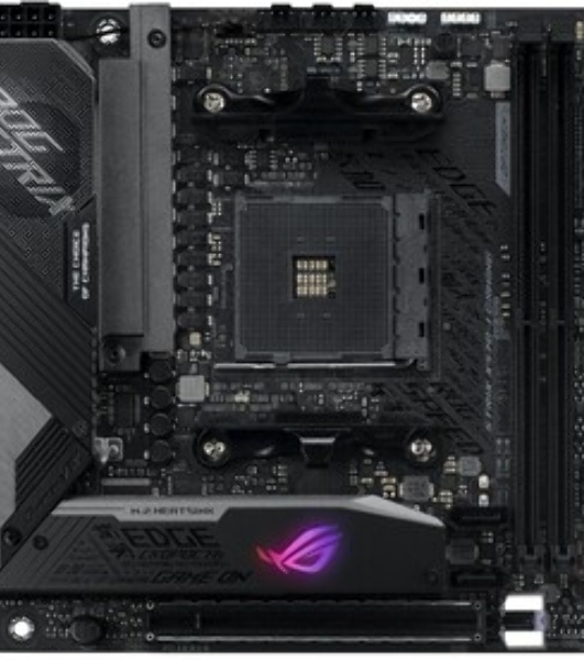 Материнская плата ASUS ROG STRIX X570-I GAMING, AM4, AMD X570, 2xDDR4, 4xSATA, 2xM.2, 1xPCIe 4.0 x16, 1xHDMI, 1xDP, 1x1Gb LAN, Wi-Fi 6, Bluetooth 5.0, 1xUSB-C 10Gbps, 3xUSB-A 10Gbps, 4xUSB-A 5Gbps, 2xUSB-A 2.0, 3x3.5 мм, 7.1, ITX