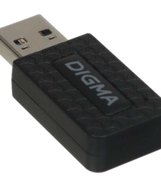 Сетевой адаптер WiFi Digma DWA-AC1300C AC1300 USB 3.0 (ант.внутр.) 1ант. (упак.:1шт)