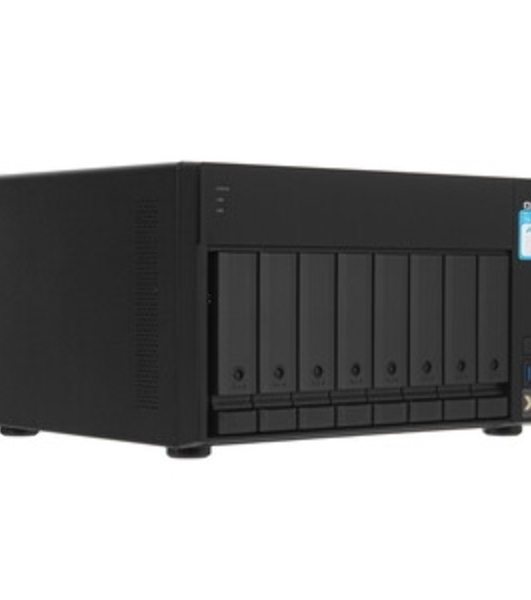 Сетевое хранилище без дисков SMB QNAP TS-832PX-4G 8-Bay NAS, AL324 64-bit quad-core 1.7GHz, 4Gb DDR4 SO-DIMM RAM (up to 1x16 Gb), 8 x 3.5'/2.5' drive slots, 2 x 10GbE SFP+ LAN, 2 x 2.5 GbE LAN, 3 x USB 3.2, PCIe slotGen.2 x 2, 3xUSB 3.2