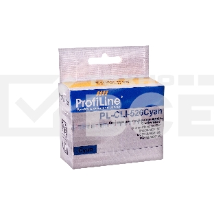 Картридж струйный PL-CLI-526C с чипом для принтеров Canon Pixma IP4850/MG5150/MG5250/MG6150/MG8150 Cyan водн ProfiLine