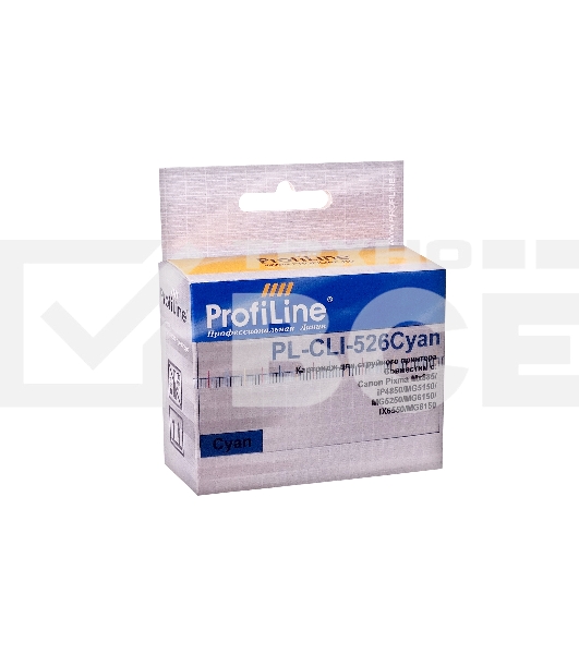 Картридж струйный PL-CLI-526C с чипом для принтеров Canon Pixma IP4850/MG5150/MG5250/MG6150/MG8150 Cyan водн ProfiLine