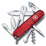 Нож перочинный Victorinox Climber (1.3703.T) 91мм 14функций красный полупрозначный карт.коробка, фото 1