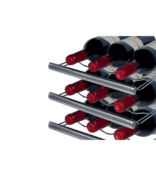 Винный шкаф CASO WineDuett Touch 12 серебристый, 33 л, 2 отсека, 12 бут., класс B