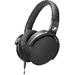 Наушники Sennheiser HD 400S накладные складные закрытые 18-20000Гц съемный кабель 1,4м, угловой jack 3.5мм, 120дБ, микрофон, черные, 508598, фото 1