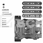 Кронштейн ONKRON M4 черный 32-65