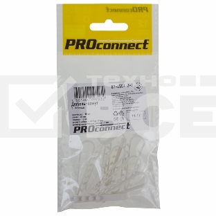 Дюбель-хомут PROconnect 5-10, белый, 10 шт.