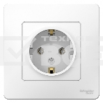 Розетка СП BLANCA 16А 250В без шторок с заземл. бел. SchE BLNRS001011, фото3