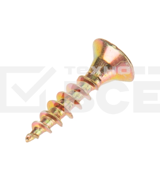 Саморез универсальный Kranz 3х16 желтый цинк, пакет (1000 шт/уп)