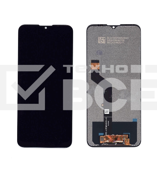 Дисплей для Motorola G9 Play черный