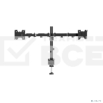 Настольное крепление Wize WDM2-32 для двух мониторов 14'-32', VESA 75x75, 100x100, черный, фото3