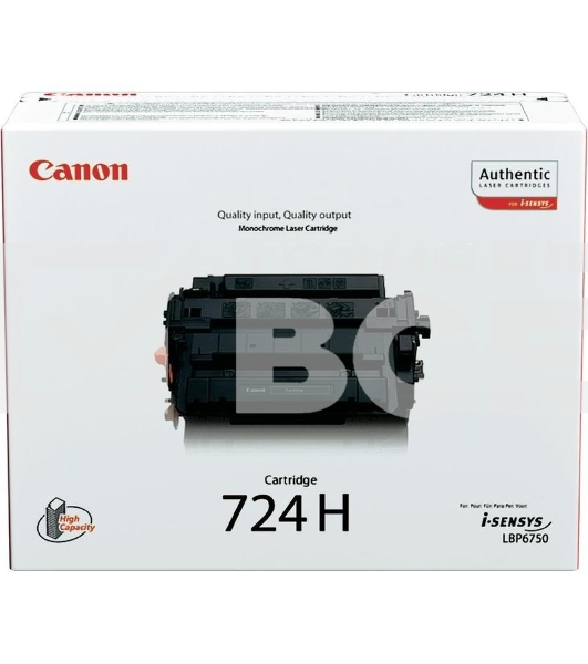 Картридж лазерный Canon 724H (3482B002) черный (12500 стр.) для LBP-6750Dn
