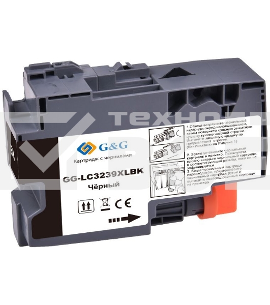Картридж струйный G&G GG-LC3239XLBK черный (129мл) для Brother HL-J6000DW/J6100DW