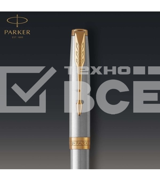 Ручка шариковая Parker Sonnet Core K527 (CW1931507) Stainless Steel GT M черн. черн. подар.кор.