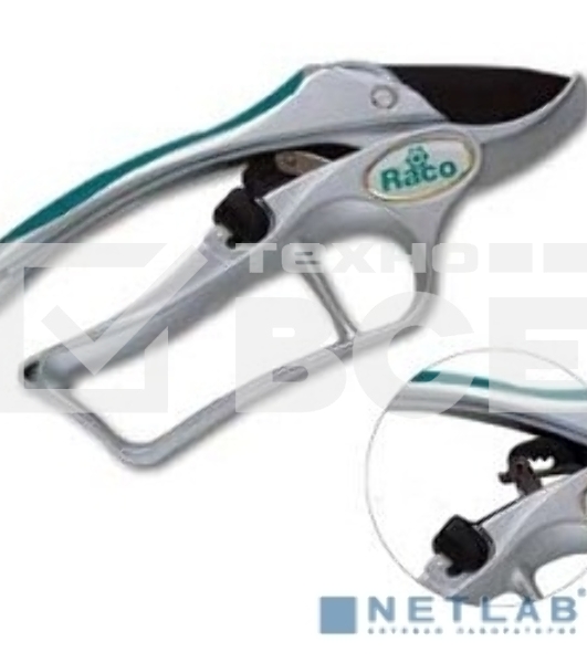 Кусторезы, Секаторы, Сучкорезы Секатор RACO с алюминиевыми рукоятками, храповый механизм, 200мм 4206-53/150C