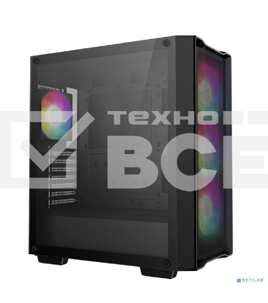 Компьютерный корпус Deepcool CC560 MESH V2 черный без БП ATX 8x120mm 5x140mm 1xUSB2.0 audio bott PSU