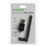 Сетевой адаптер Wi-Fi Digma DWA-AC600E AC600 USB 2.0 (ант.внеш.съем) 1ант. (упак.:1шт), фото7