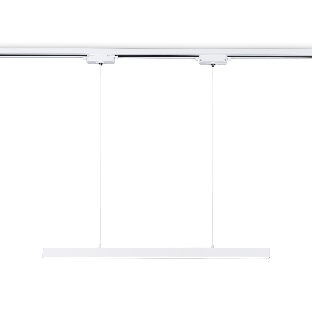 Трековый однофазный подвесной светодиодный светильник Ambrella light GL6783 WH белый LED 24W 4200K 600*22*1025