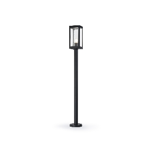 Светильник Ambrella light ST2425 BK/CL черный/прозрачный IP54 E27 max 40W 110*110*1000