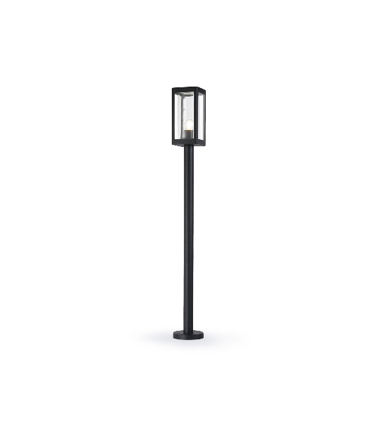 Светильник Ambrella light ST2425 BK/CL черный/прозрачный IP54 E27 max 40W 110*110*1000