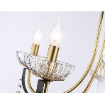 Светильник Ambrella light TR4952/5 BK/GD/CL черный/золото/прозрачный E14*5 max 40W D620*670, фото4