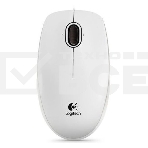 Мышь проводная Logitech B100 белый, 1000 dpi, USB, кнопки - 3, фото 1