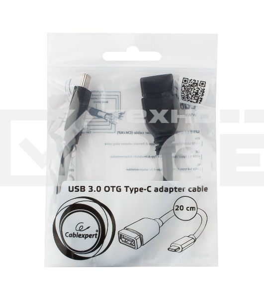 Переходник Cablexpert Переходник USB OTG, USB Type-C/USB 3.0F, пакет (A-OTG-CMAF3-01)
