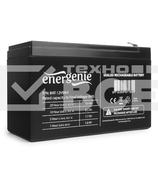 Батарея Gembird/Energenie BAT-12V9AH