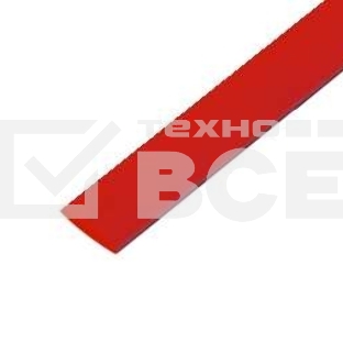 Трубка термоусадочная 6.0/3.0 1м красн. Rexant 20-6004