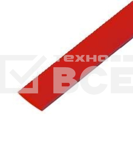 Трубка термоусадочная 6.0/3.0 1м красн. Rexant 20-6004