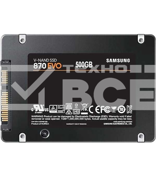 Накопитель SSD Samsung 870 EVO, 500Gb, SATA III, 2.5