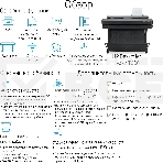 Плоттер струйный HP Designjet T650 (5HB10A), A0, 36