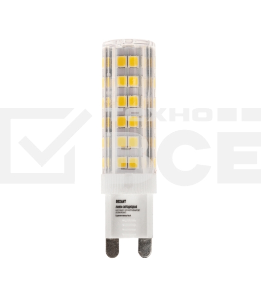 Лампа светодиодная Rexant капсульного типа JD-CORN G9 230 В 5 Вт 4000 K нейтральный свет (поликарбонат)