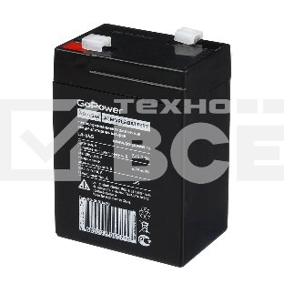 Аккумулятор свинцово-кислотный GoPower LA-645 6V 4.5Ah (1/20)