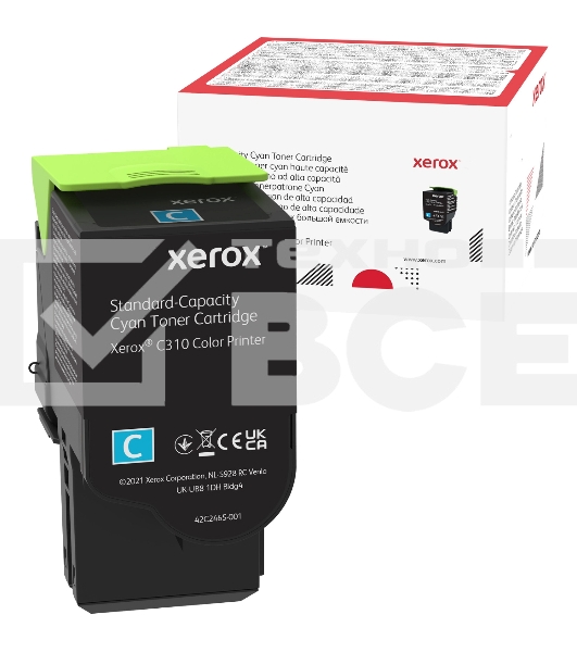 Картридж лазерный XEROX C310 голубой 2K (006R04361)