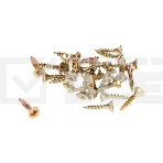 Саморез универсальный Kranz 3х16 желтый цинк, пакет (1000 шт/уп), фото 1