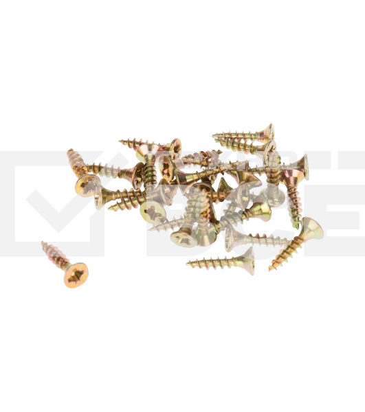 Саморез универсальный Kranz 3х16 желтый цинк, пакет (1000 шт/уп)