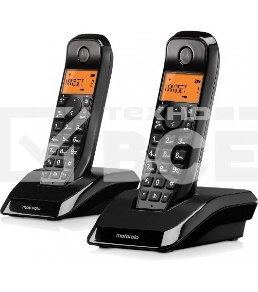 Радиотелефон Dect Motorola S1202 черный