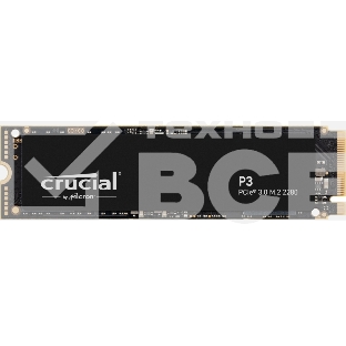Накопитель SSD Crucial P3, 500Gb, M.2 2280, PCIe 3.0 x4, NVMe, R/W 3500/1900