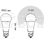 Лампа светодиодная LED Elementary A67 35Вт E27 6500К Gauss 70235, фото 1