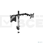 Настольное крепление Wize WDM2-32 для двух мониторов 14'-32', VESA 75x75, 100x100, черный, фото 1