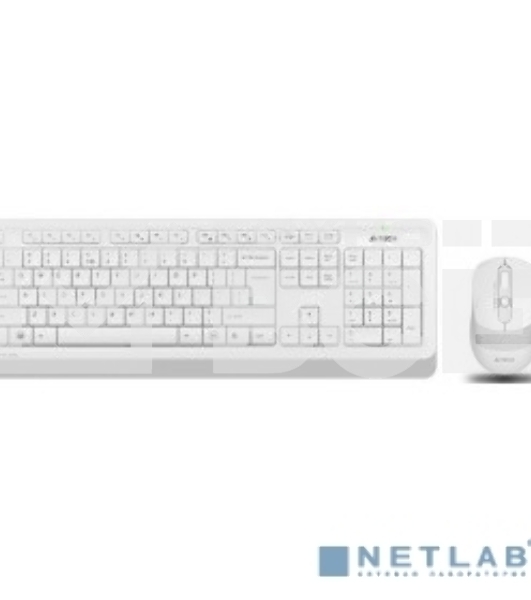 Клавиатура + мышь A4 Fstyler FG1010 клав:белый/серый мышь:белый/серый USB беспроводная Multimedia