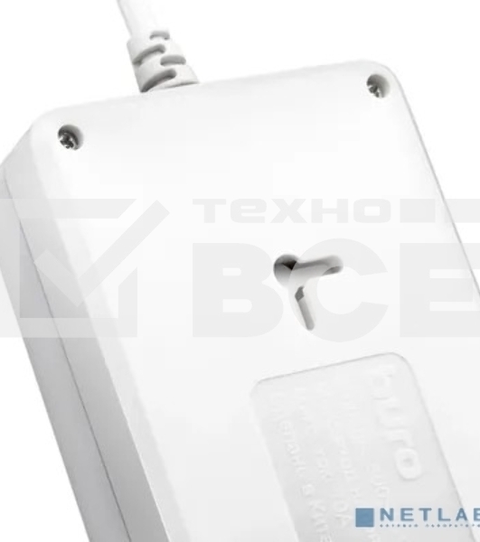 Сетевой фильтр Buro 800SH-1.8-W 1.8м (8 розеток) белый (коробка)