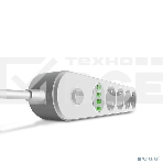 Сетевой фильтр Perfeo LD_B4438 LDNIO SE4432 2м + ЗУ на 4 USB/ 4 розетки (медь) - 2500W/ USB - 17W/ White&Gray, фото 1