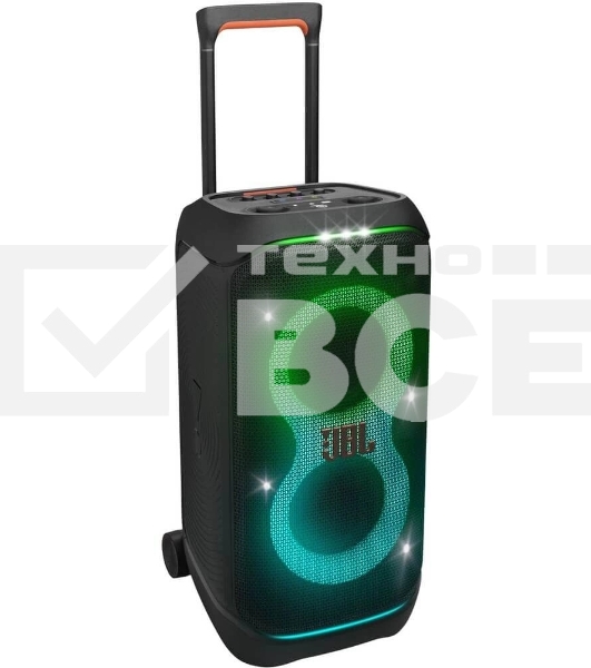 Портативная акустика JBL PartyBox Stage 320 (1.0 2 x 120 Вт, Bluetooth, AUX, USB, 6.3 мм jack, RGB подсветка, IPX4, JBLPBSTAGE320UK)
