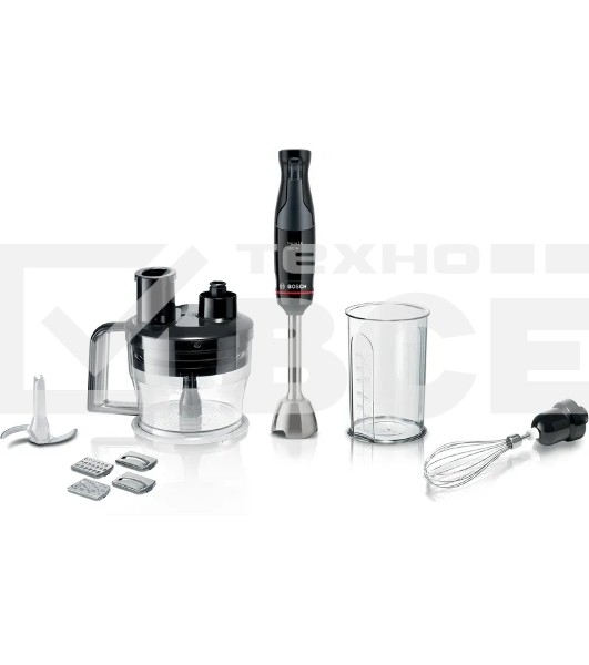 Блендер погружной Bosch MSM4B621, 1000Вт, черный
