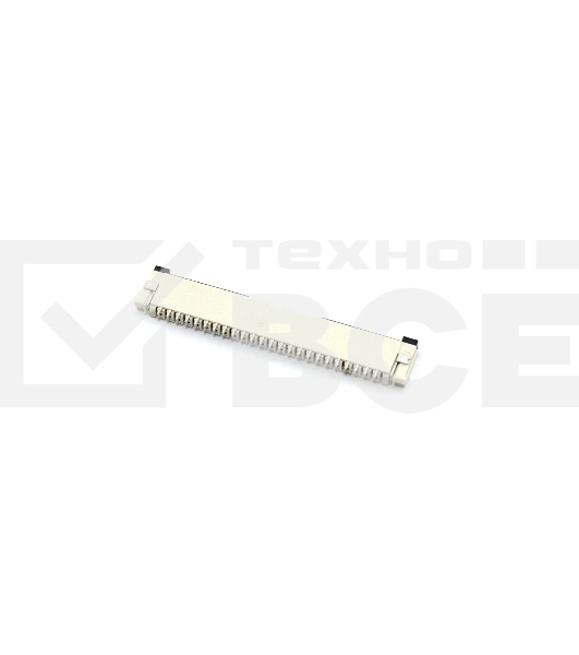 Разъем FPC Flip-Lock 1010-24RLGF 24 pin высота 1мм шаг 1мм